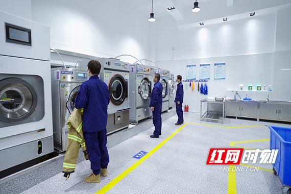 株洲消防灭火救援服装清洗中心正式运行，为一线救援筑牢后勤防线